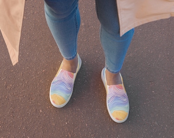 Rainbow  Women’s slip-on canvas shoes