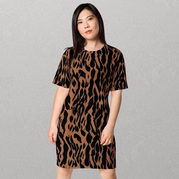 oversized leopard print shirt dress Share Your Story Brown Spotted Leopard Shirt Dress, Medium - The Mint Julep Boutique