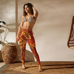 Tiger Yoga Leggings-Premium Yoga Leggings-Leggings for Women-Comfortable Yoga Pants