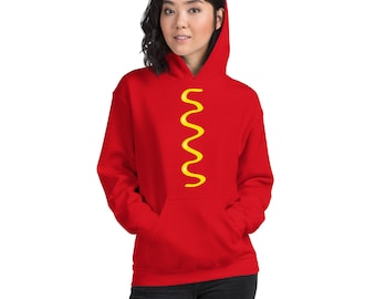Hotdog Minimalist Mustard Hoodie