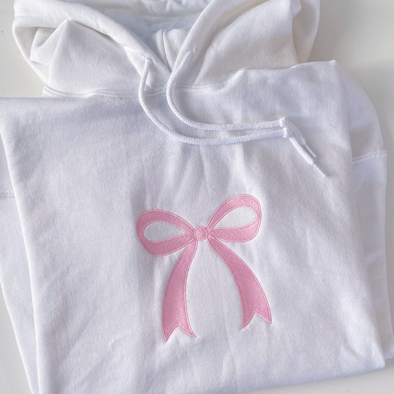 Bow Print Hoodie Set