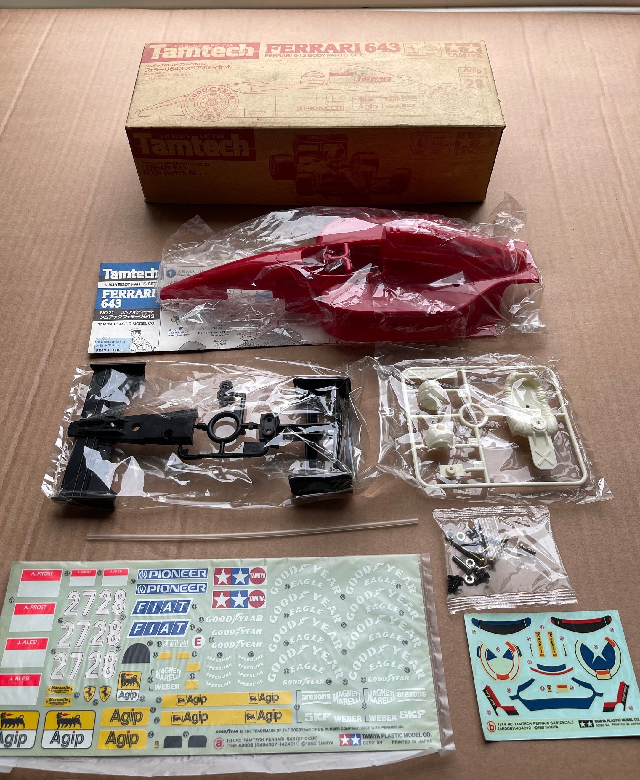 Vintage Tamiya Ferrari 643 Formula One 1:14 Tamtech Remote Control 
