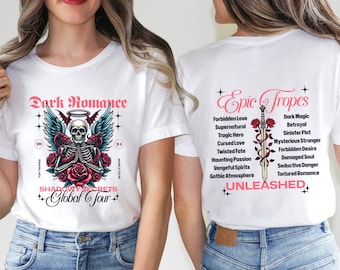 Dark Romance Shirt, Romantasy Tshirt, Gift for Fantasy Reader, Smut Reader Tee, Spicy Book Tee, Dark Romance Gift, Bookish Shirt, World Tour