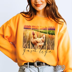 Farm Life Sweatshirt, Rural Life Sweatshirt, Farm Wife Sweater, Rural Living Sweater, Ranch Life Crewneck, Gift for Farmer Wife, Farm Mom