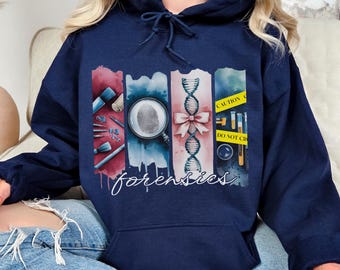 Forensics Investigator Hoodie, Forensic Analyst Sweatshirt, Gift for CSI Lover, Crime Scene Investigation,Forensic Scientist Graduation Gift