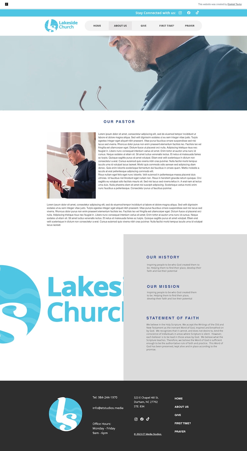 Wix Church Website Template Etsy Wix Church Website Template Etsy