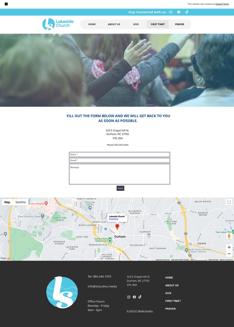 Wix Church Website Template Etsy Wix Church Website Template Etsy