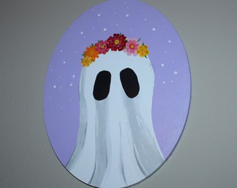 Peinture acrylique fantôme mignon