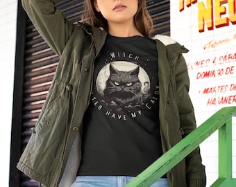 Witch Better have my candy Camiseta unisex divertida de Halloween para los amantes de los gatos