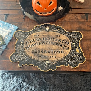 Ouija Board and Planchette, Goth Decor 12&quot; x 20&quot; Victorian design, Handmade