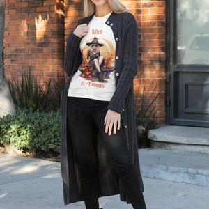 Witch and Famous - Woman's Witch Tee Shirt, perfect Fall wear for Spooky Season