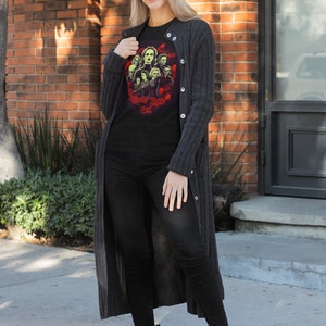 Ghouls Night Out Vintage Horror Tee Unisex Soft style Halloween Tee Shirt