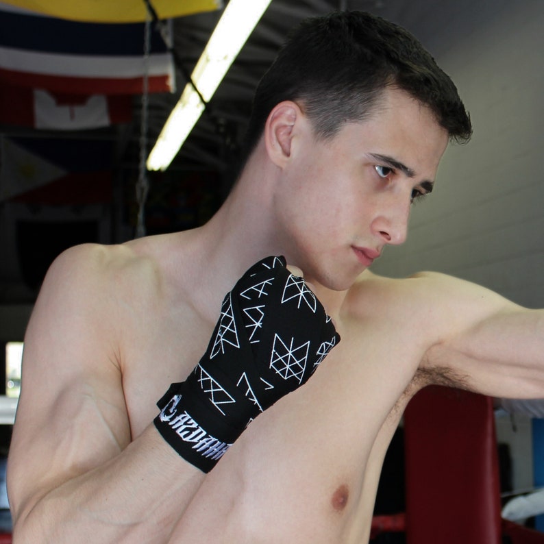 Patterned Hand Wraps Boxing/mma/kickboxing Hand Wraps - AZDAHA FIGHT - Etsy
