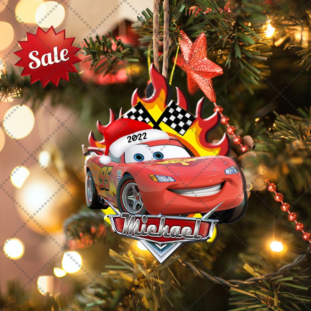 Lightening Mcqueen Cars Christmas Ornament Cars Christmas Etsy