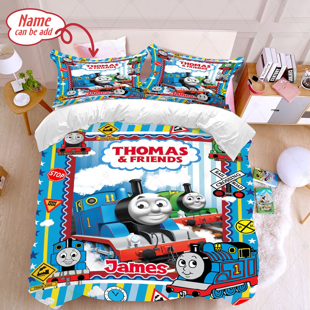 Personalized Thomas the Train Bedding Set Thomas and Friends Etsy