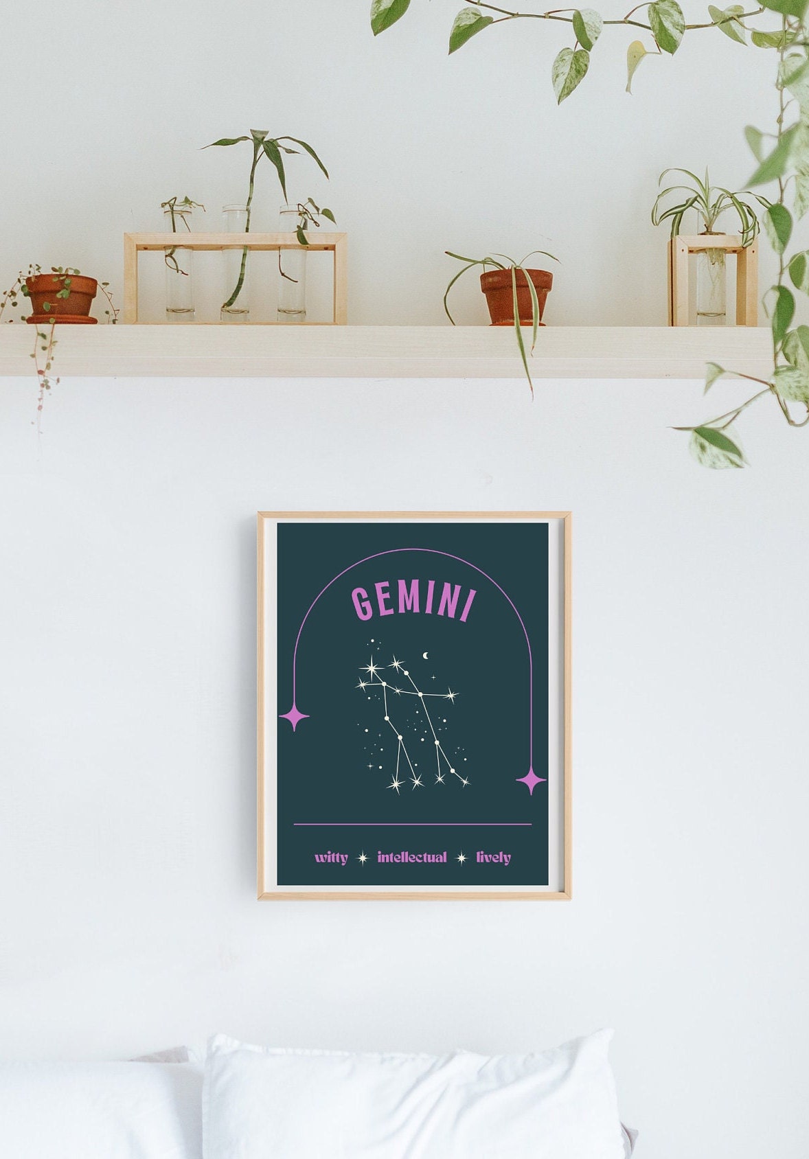Gemini Constellation Matte Poster | the Zodiac Home Prints | Colorful ...