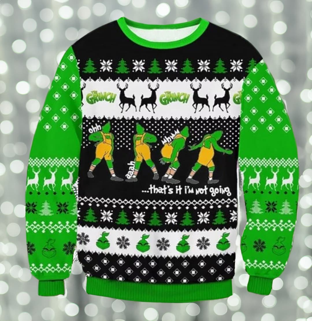 Grinch Ugly Christmas Sweater Christmas Ugly Sweater the Etsy UK Ugly Christmas Sweater Grinch