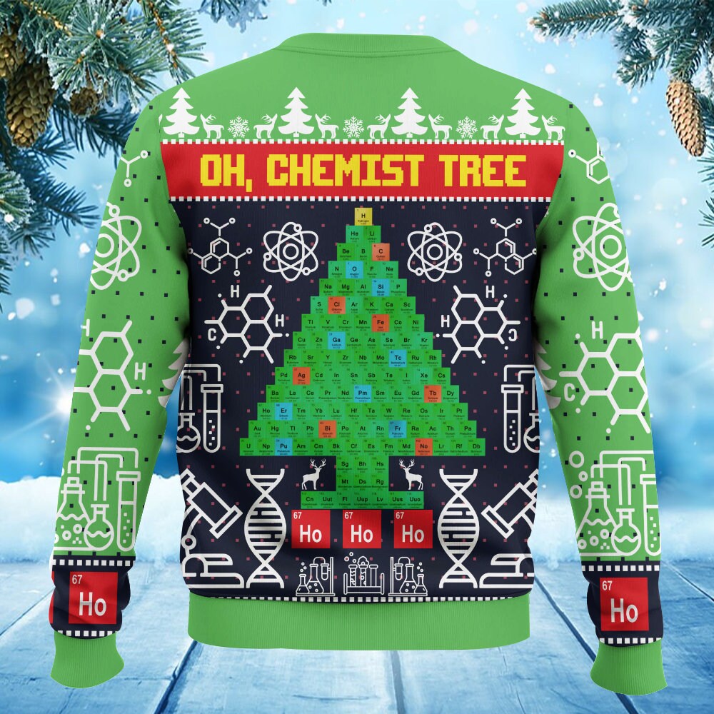 Oh Chemist Tree Science Ugly Christmas Sweater Christmas - Etsy UK