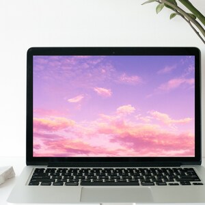 Laptop wallpaper| Purple Clouds | Desktop wallpaper Laptop wallpaper Laptop background iMac wallpaper.