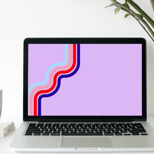 Tapeta na laptopa | Liliowa kolorowa tapeta na pulpit Tło pulpitu Tapeta na laptopa Tło laptopa Tapeta na iMaca.