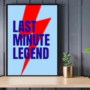 A3 Last Minute Legend Neurodivergent Art Print - Neurodivergent Poster - Autism Awareness - Neurodiversity Art - ADHD Art.