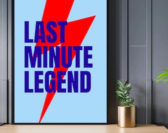 A3 Last Minute Legend Neurodivergent Art Print - Neurodivergent Poster - Autism Awareness - Neurodiversity Art - ADHD Art.