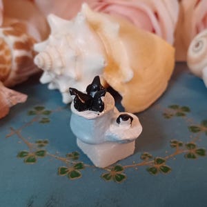 Mini Penguins on an Iceberg (polymer clay)