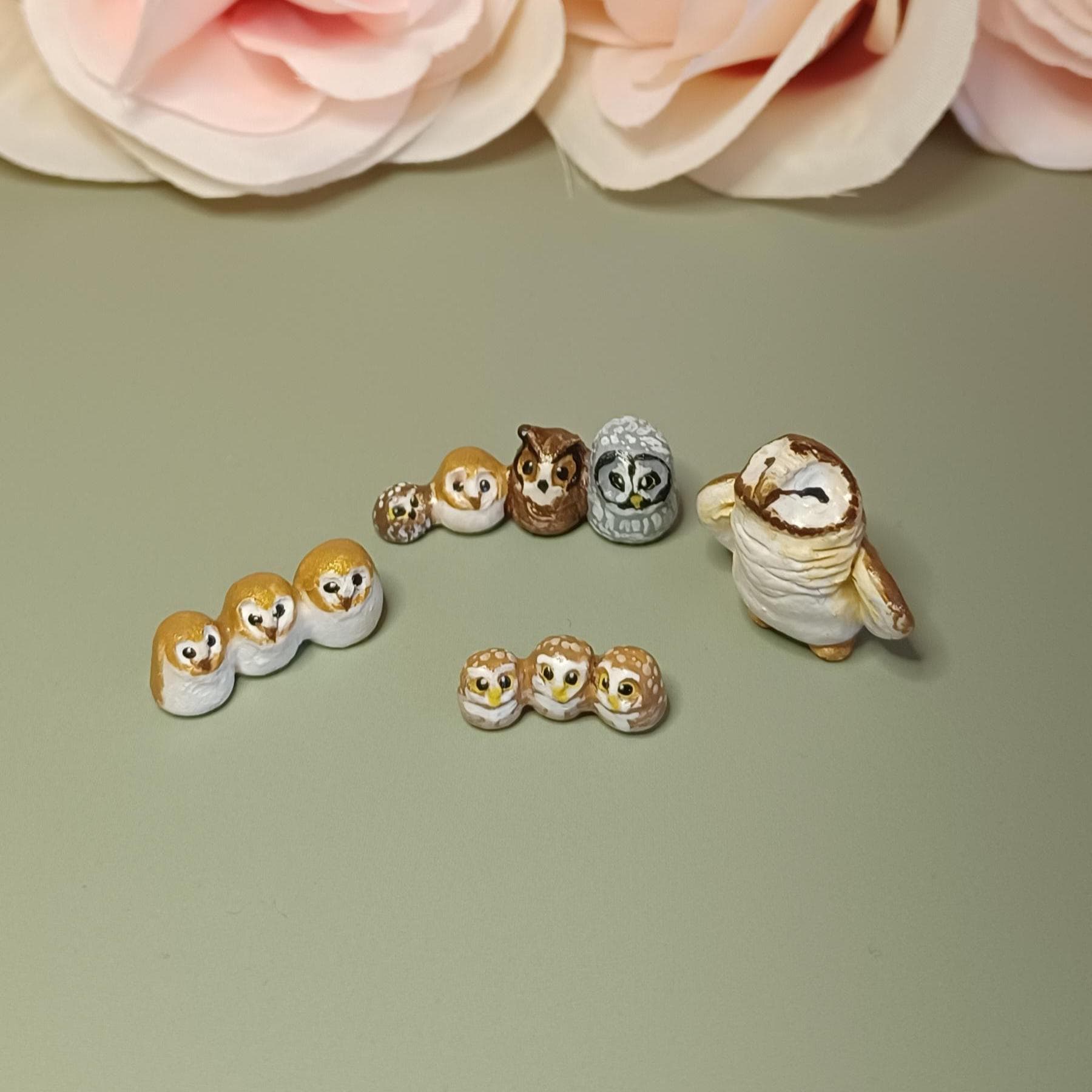 Tiny Owls: handmade miniatures