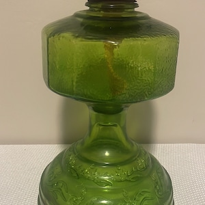 Glass oil lamp