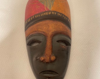 African wood mask