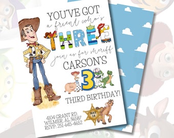 Toy Story DIGITAL INVITATION - Made to order!