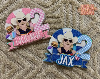 Chatta-TWO-Chee Cake Topper, Chattahoochee, Alan Jackson, READ DESCRIPTION
