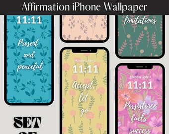 Descarga digital de fondo de pantalla de teléfono inspirador, fondo de pantalla de iphone lindo, citas positivas, fondo de teléfono de motivación, fondo de pantalla de iOS