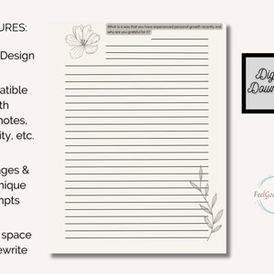 Mood Tracker and Gratitude Journal Bundle Digital Mood Tracker ...