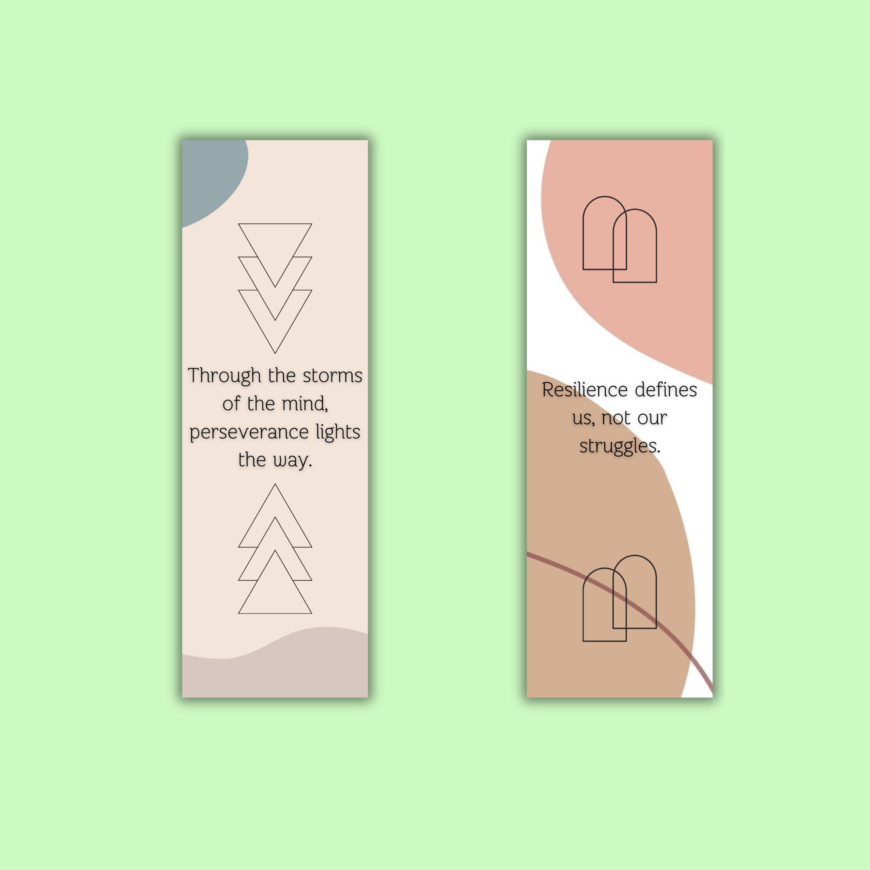 Printable Bookmark Set, Inspirational Printable Bookmark, Affirmation ...