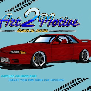 Customize a Car Coloring Book/ Art2Motive Tuned Cars