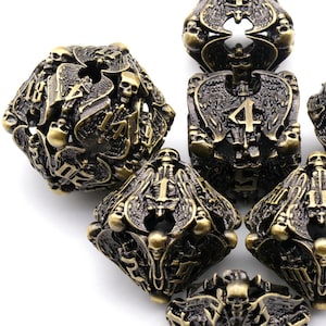 Metal Dnd Dice Set  for Role Playing Games Dungeons and Dragons Dice Set Polyhedral d&d Dice Set Gift