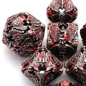 Metal Dnd Dice Set  for Role Playing Games Dungeons and Dragons Dice Set Polyhedral Dice Set Gift