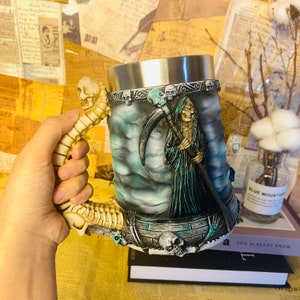 Gothic Horror Ghost Mug, Beer Mug, Skull Decoration, Beer Lover Gifts, Gifts for Boyfriend, Father&#39;s Day Gifts, Whiskey Glasses, Coffee Mugs