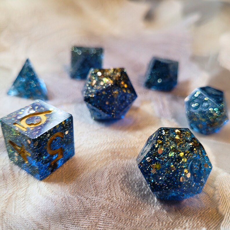Custom Tabletop Gaming Dice Set Etsy