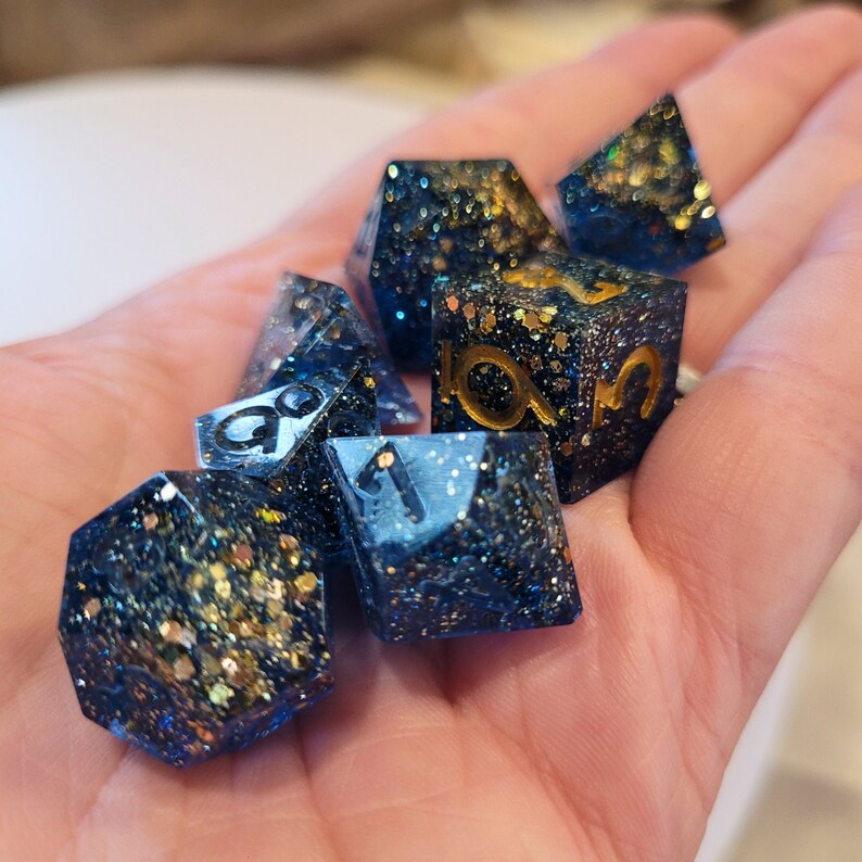 Custom Tabletop Gaming Dice Set Etsy