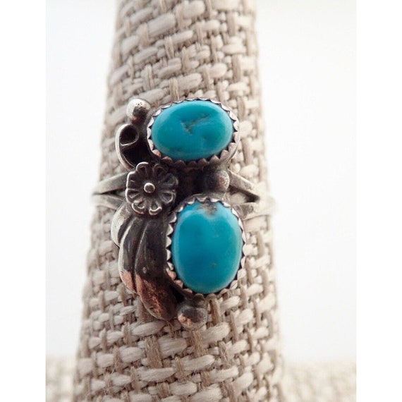 希少☆米国 】Vintage turquoise silver ring 22