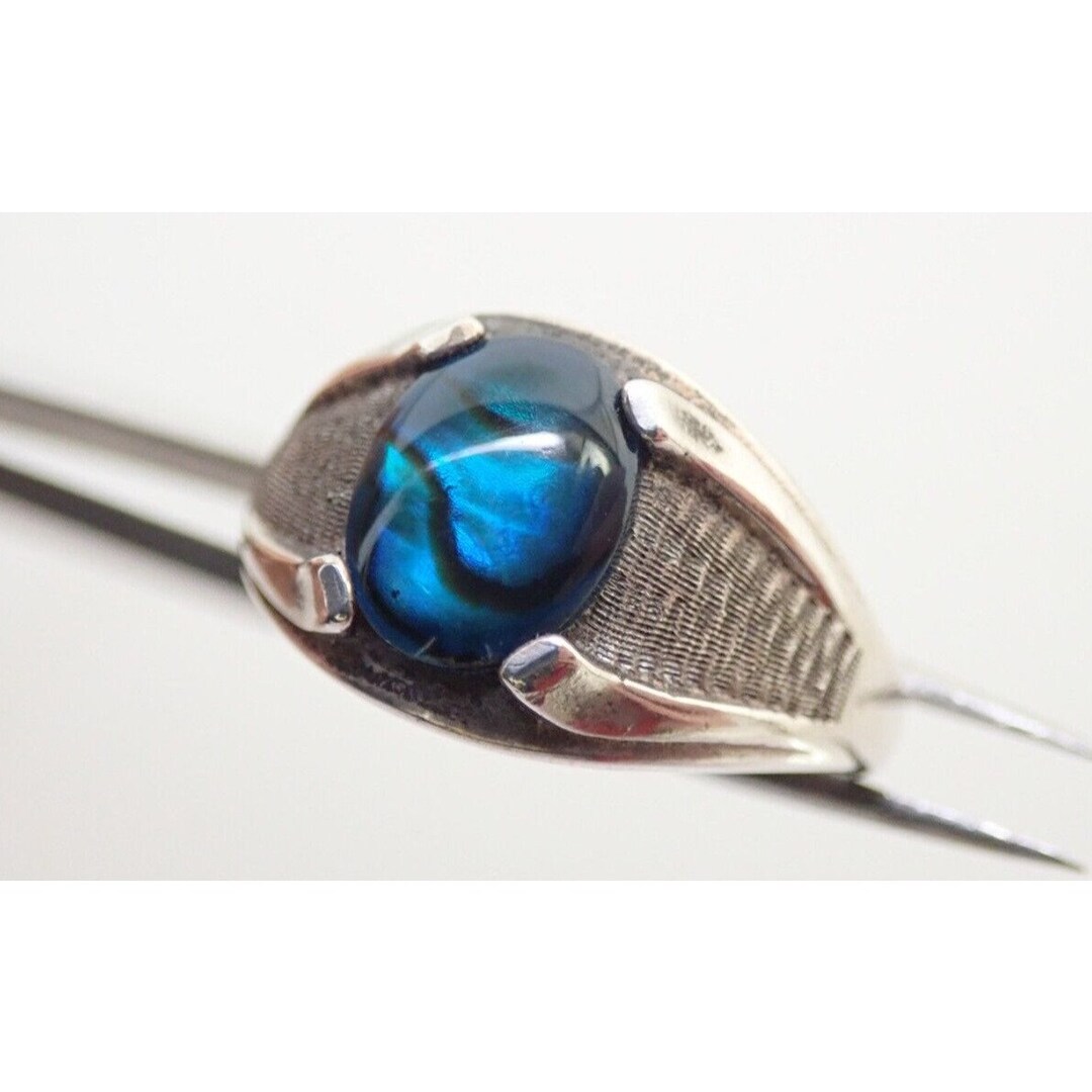 Bague en coqulle d'ormeau en argent sterlng talle 8 - Etsy Canada