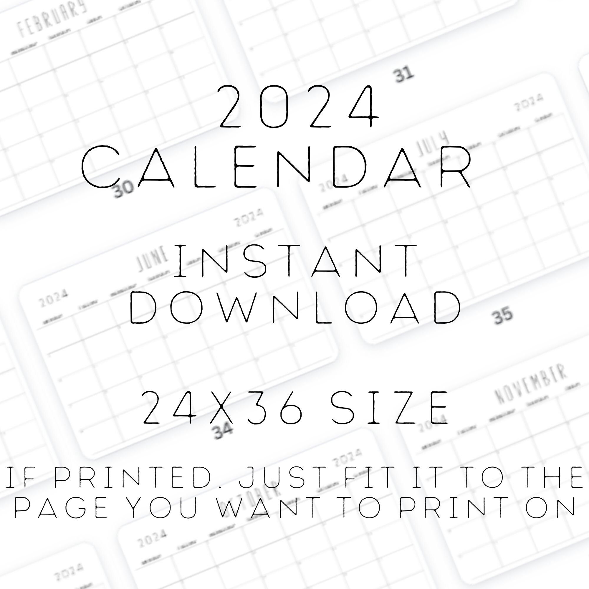 Calendario Mensual 26 X 19 Cm 2024 En Pdf Para Imprimir – COIMC
