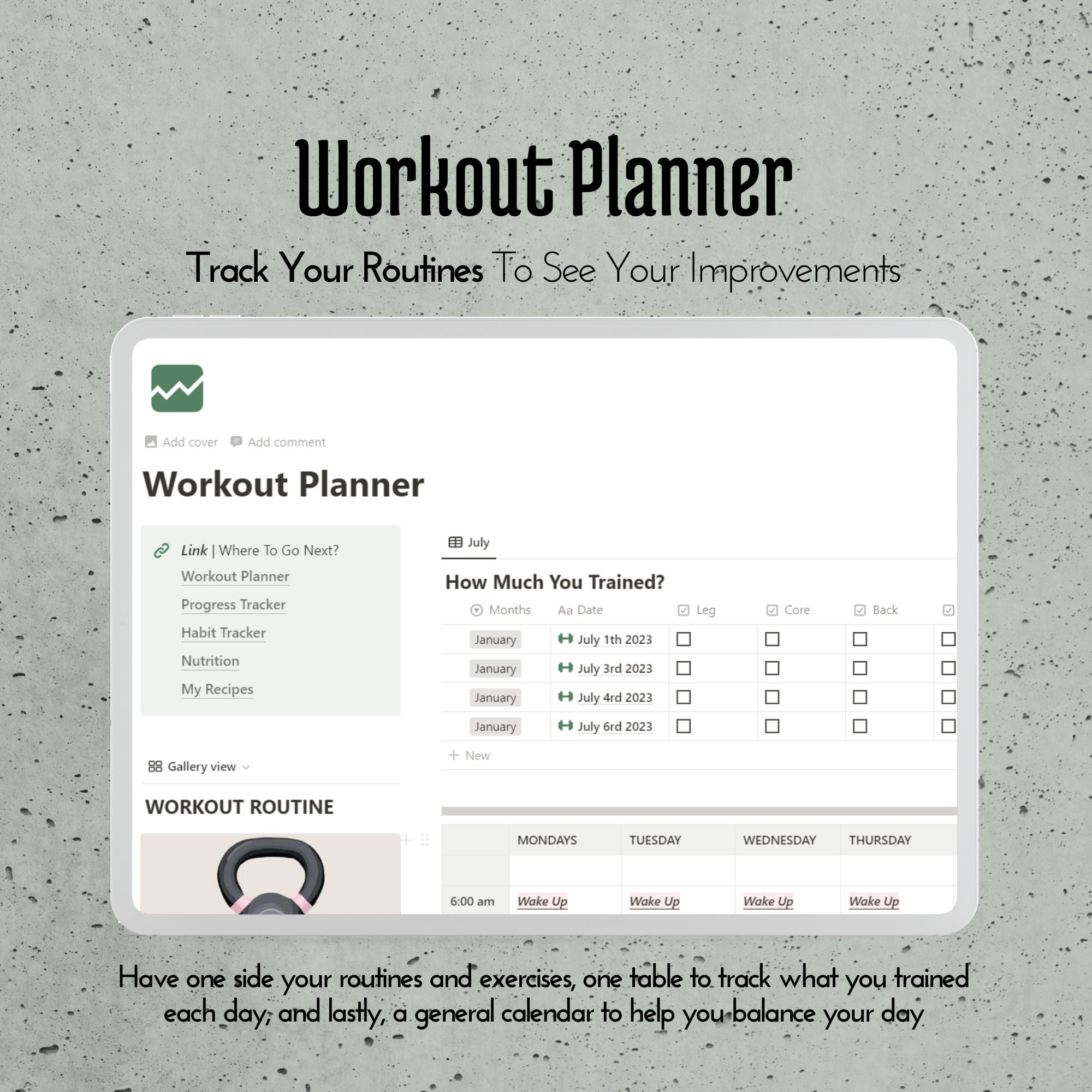 Weight Loss Planner Notion Template Editable Weight Loss Tracker