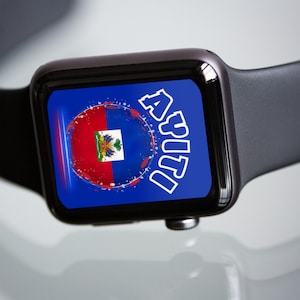 AYITI Apple Watch Face | Haitianischer Flaggentag
