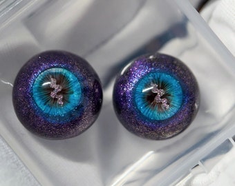 BJD Eyes Resin 14/7 14mm Resin Doll Realistic Eyes, Beast pupil 1