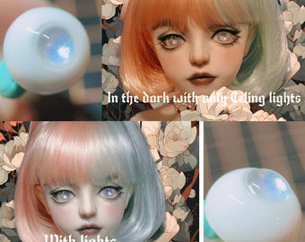 BJD Eyes Resin 16/6mm, 14/7mm Resin Doll Realistic Eyes, Laser Bulb