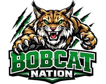 Bobcat Nation Mascot PNG | Fierce Sports Graphic (Instant Download)