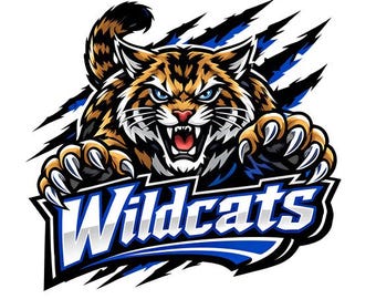 Wildcats Mascot PNG | Fierce Wildcat Design, School Spirit  (Digital Download)